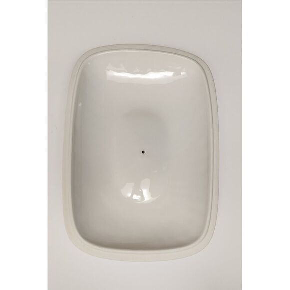 Godinger Rare Vintage 2 Quart Rectangular Covered Porcelain Baker W/Serving Rack - Picture 6 of 9